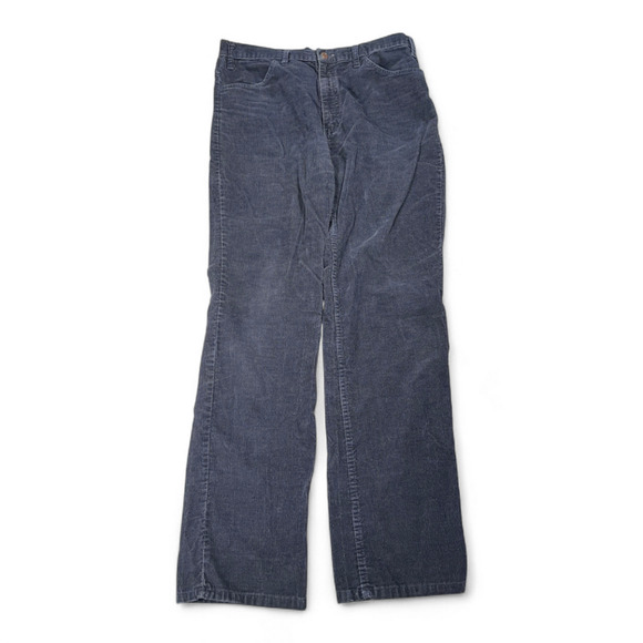 Vintage Gap Pants Mens 35x33 Blue Corduroy Pioneer Straight Talon Zip 80s - Picture 1 of 12